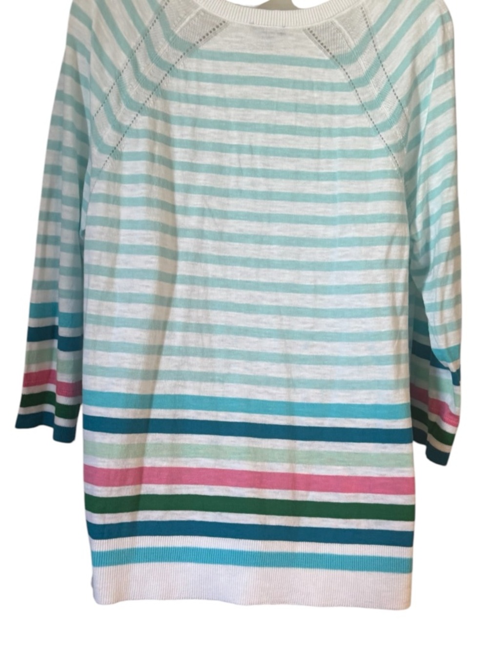 NWT  TALBOT'S S COTTON LIGHTWEIGHT V-NECK SWEATER   XLARGE     #13 - Picture 6 of 9